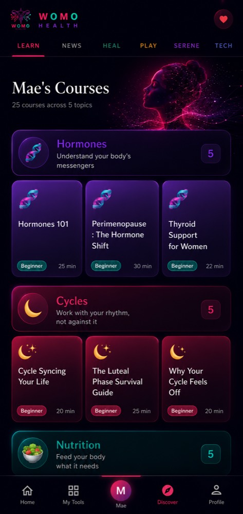 Mae's courses